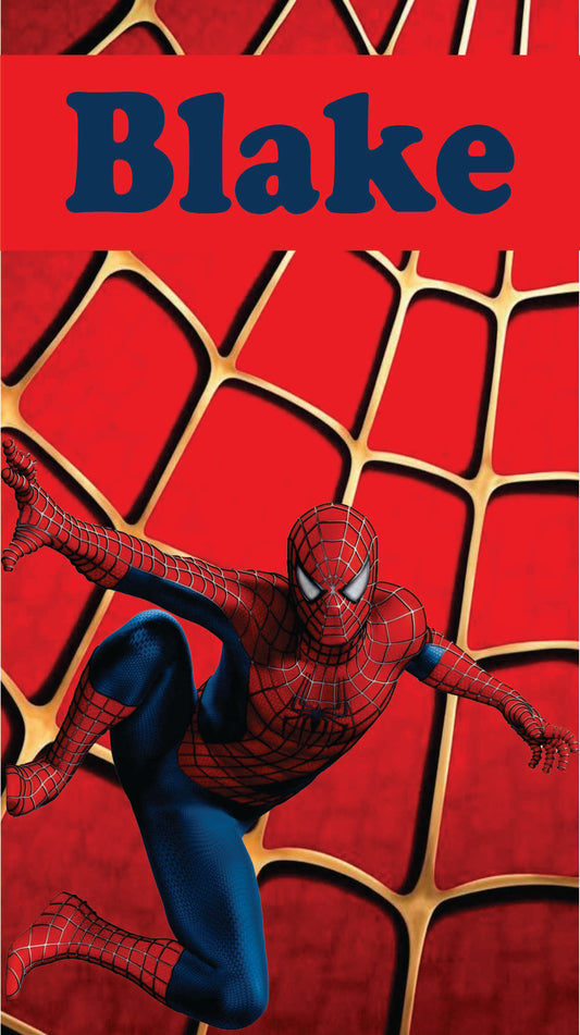 spiderman towel