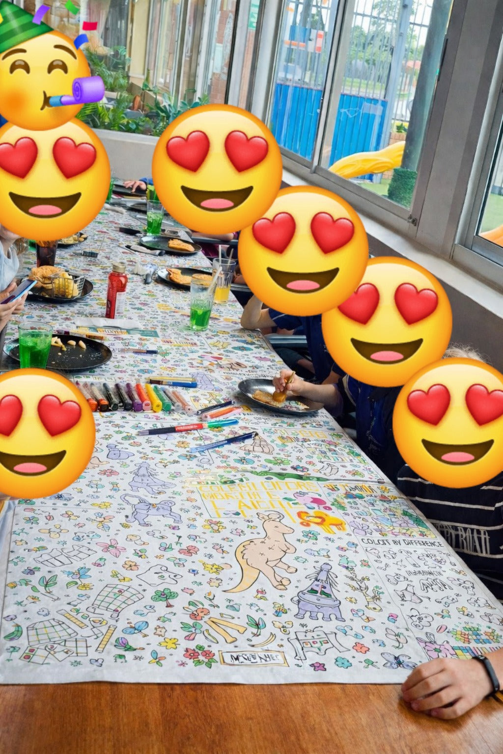 Giggle Grid Playcloth (Color in/ Activity Tablecloth)