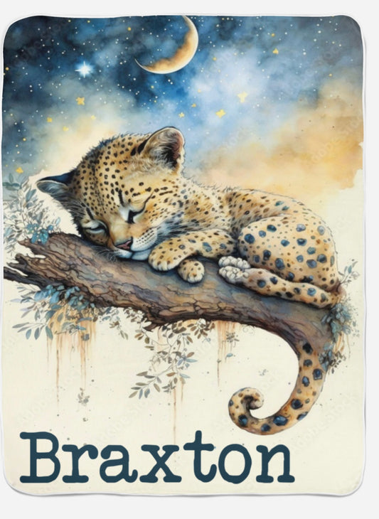 Sleeping tiger blanket