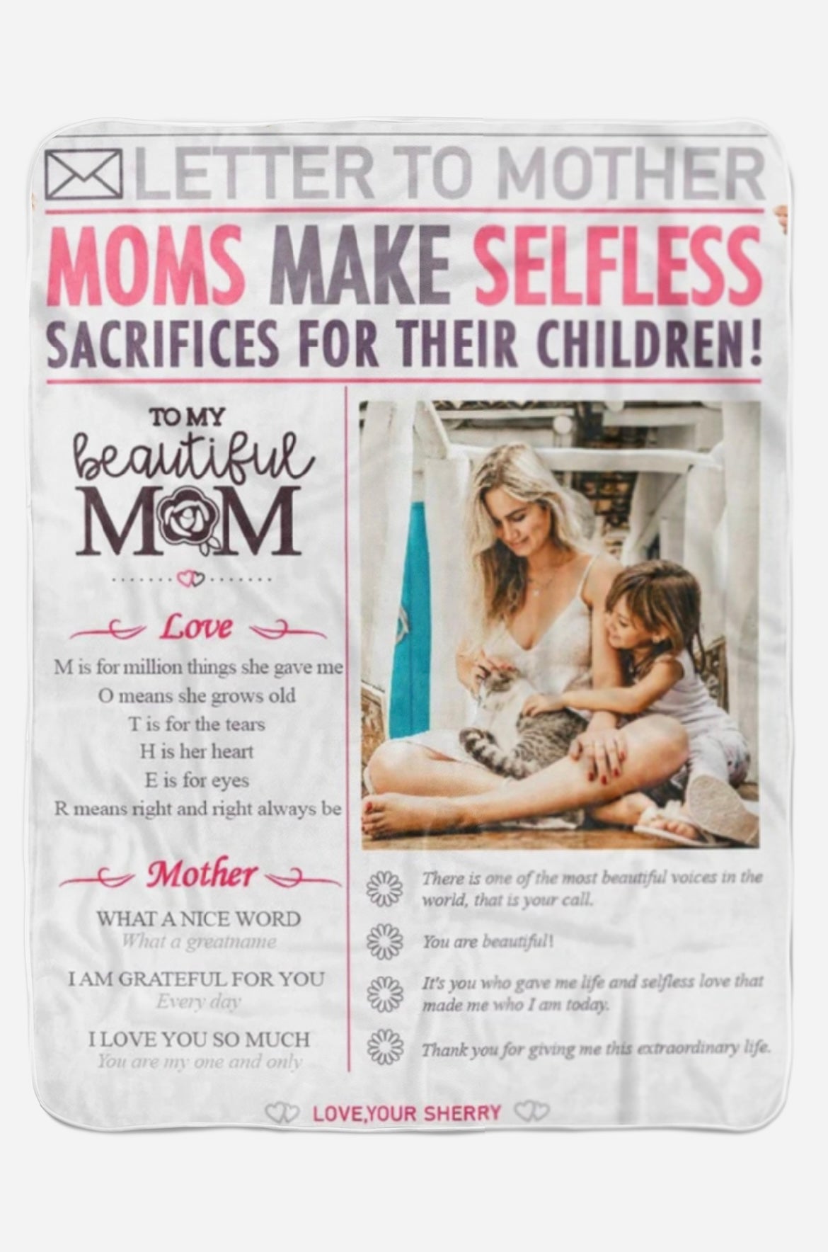 Letter to mom