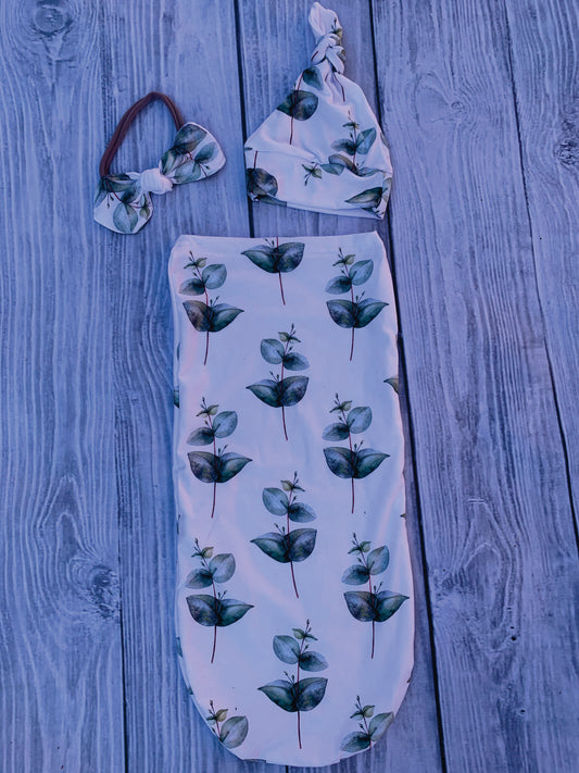 Ivy Leaf Cacoon Swaddle