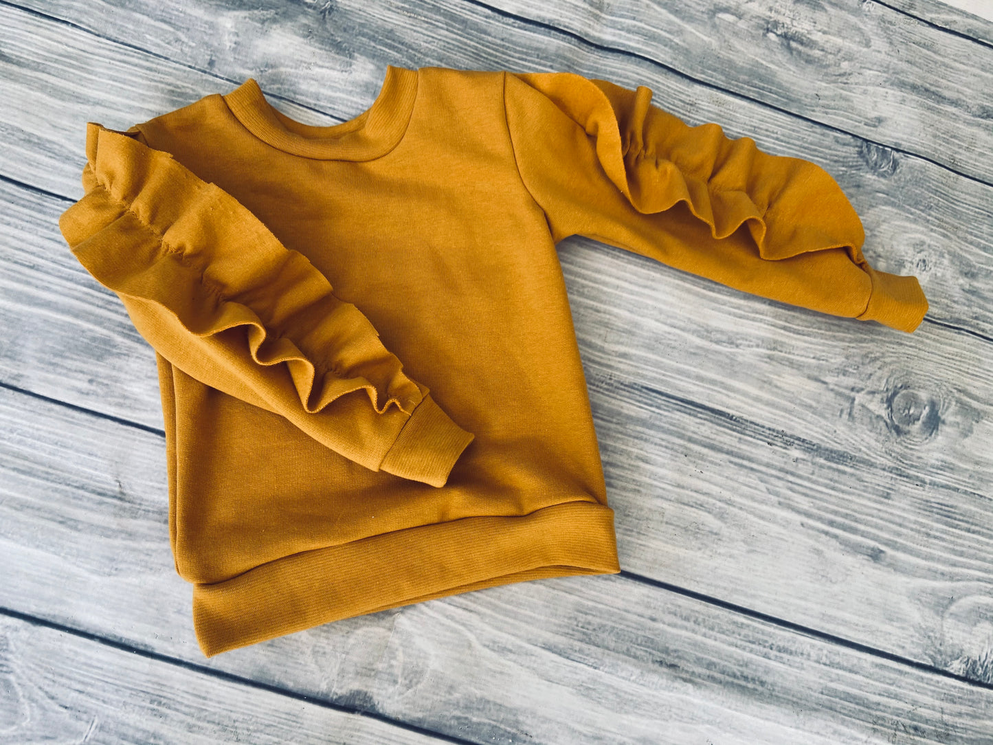 Assorted Colur Ruffle sleeve hoodies