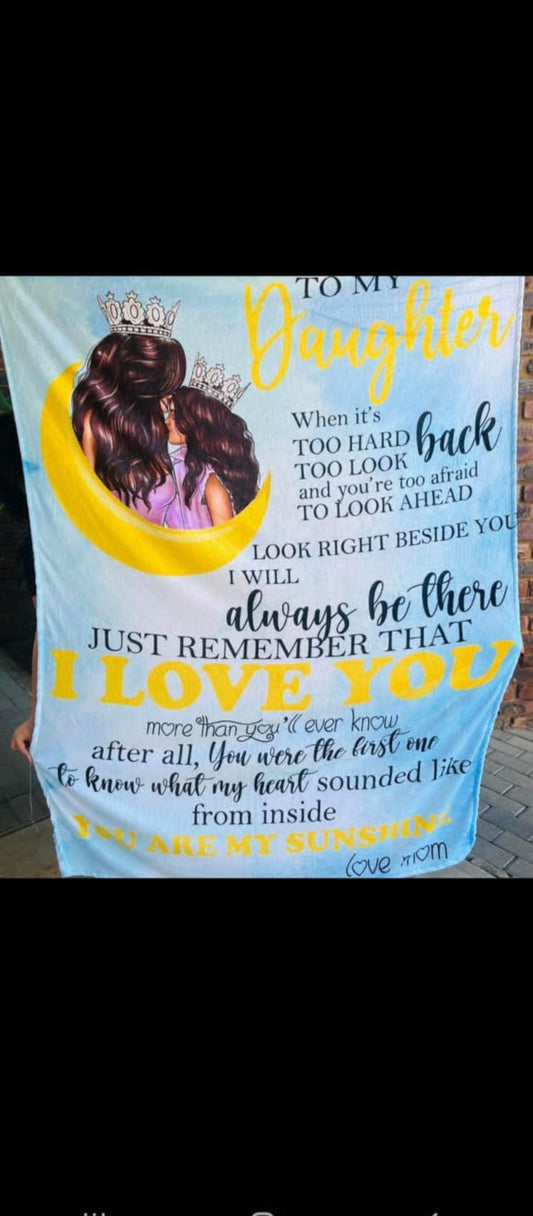 Blue Daughter Blanket