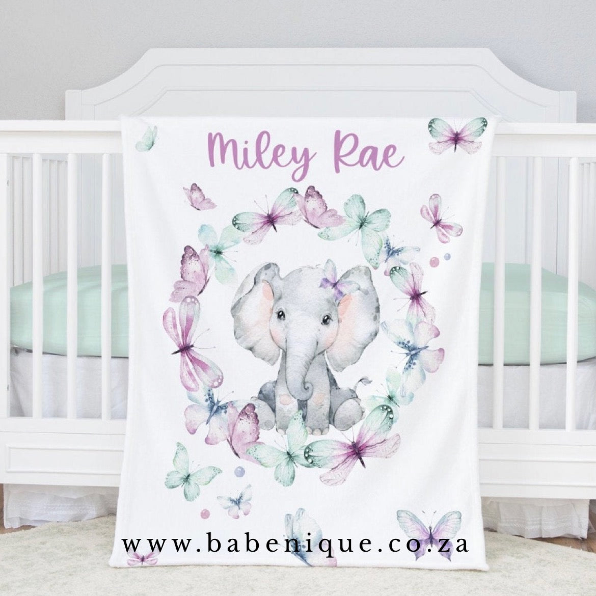 Purple Elephant Blanket