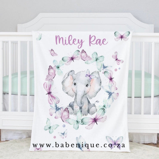 Purple Elephant Blanket