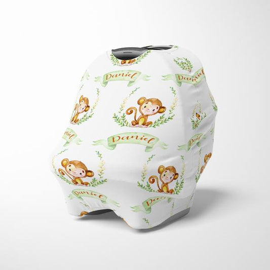 Monkey Car Seat Cover