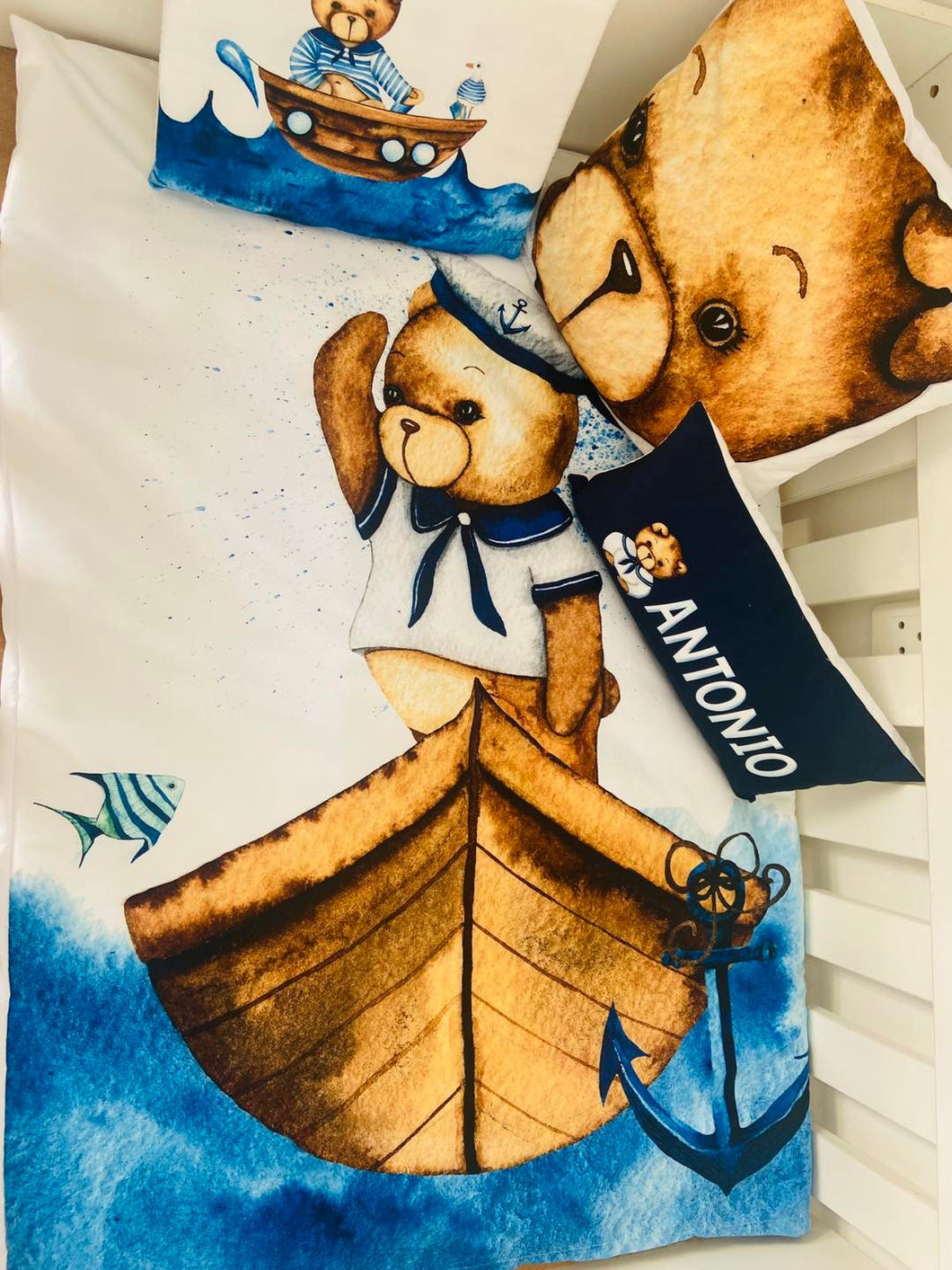 Bear Sailor Personalized bedding