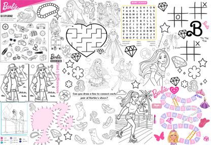 Giggle Grid Playcloth (Color in/ Activity Tablecloth)