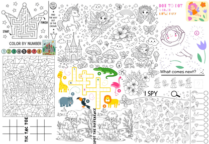 Giggle Grid Playcloth (Color in/ Activity Tablecloth)