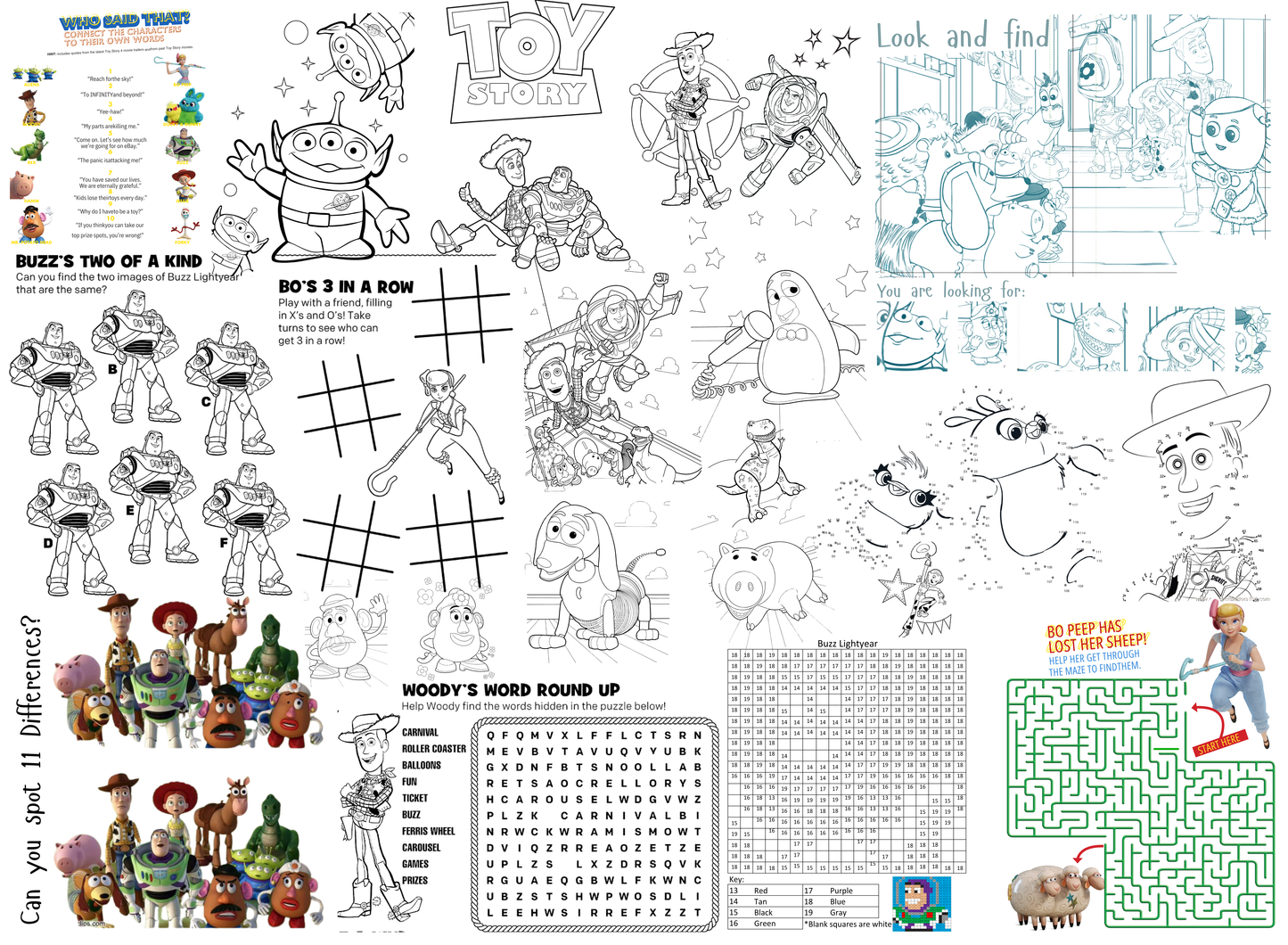 Giggle Grid Playcloth (Color in/ Activity Tablecloth)