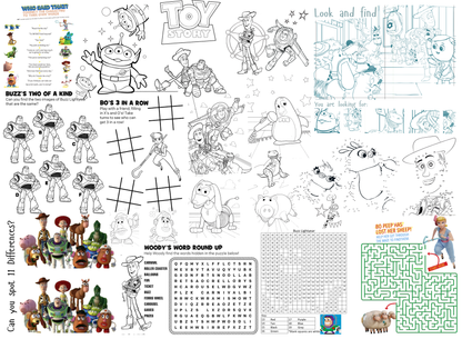 Giggle Grid Playcloth (Color in/ Activity Tablecloth)
