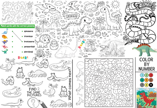 Giggle Grid Playcloth (Color in/ Activity Tablecloth)