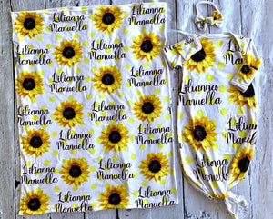 Sun Flower Swaddle Combo