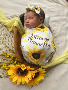 Sun Flower Swaddle Combo