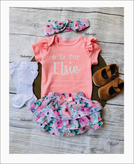 Pienk Ruffle Bloomer outfit