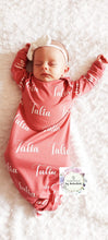 Load image into Gallery viewer, Talia knotted Gown and Swaddle Set