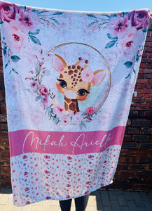 Mikah giraffe blanket