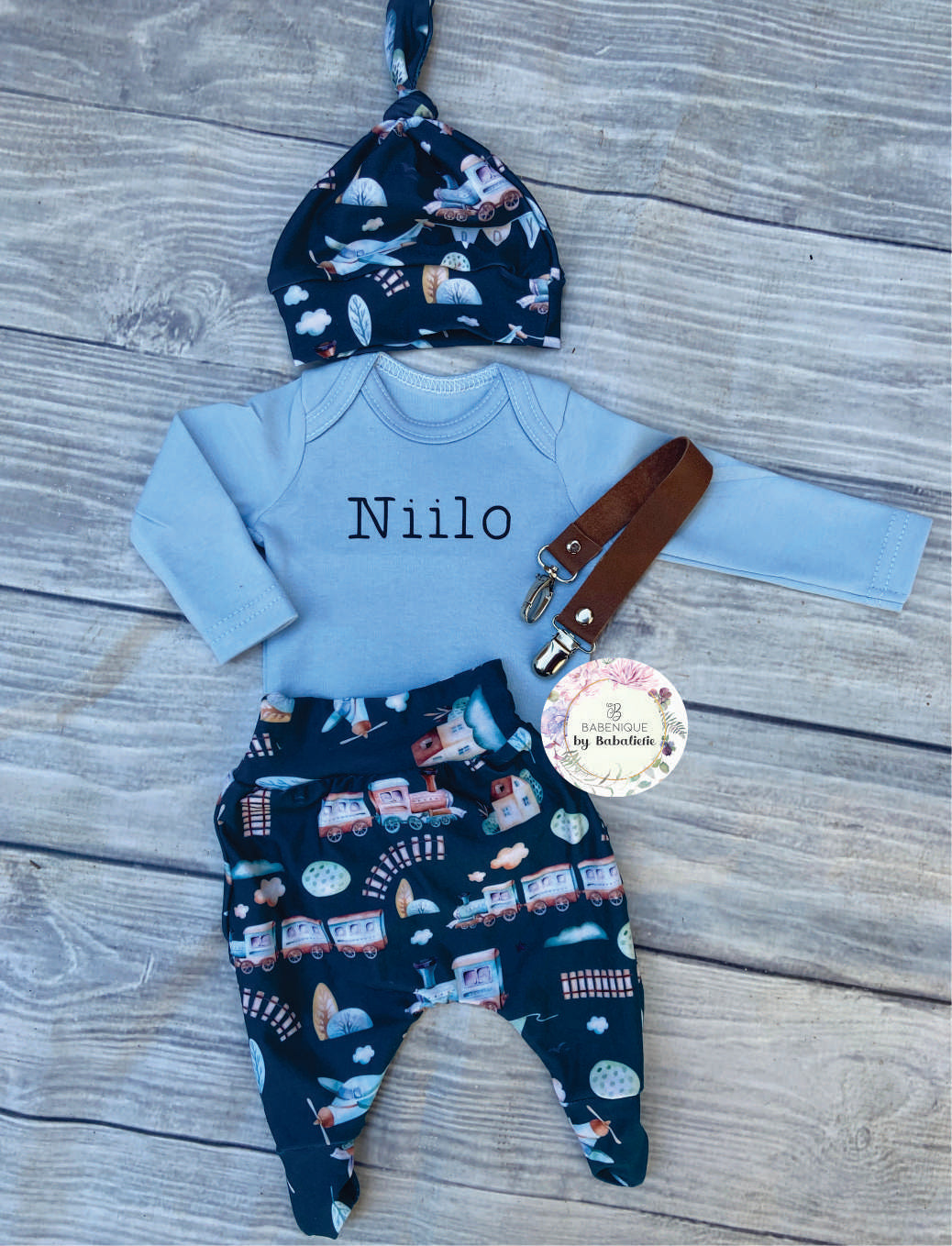 Boy Blue Newborn Outfit