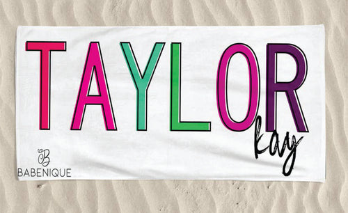 Taylor Bright Colour Beach towel